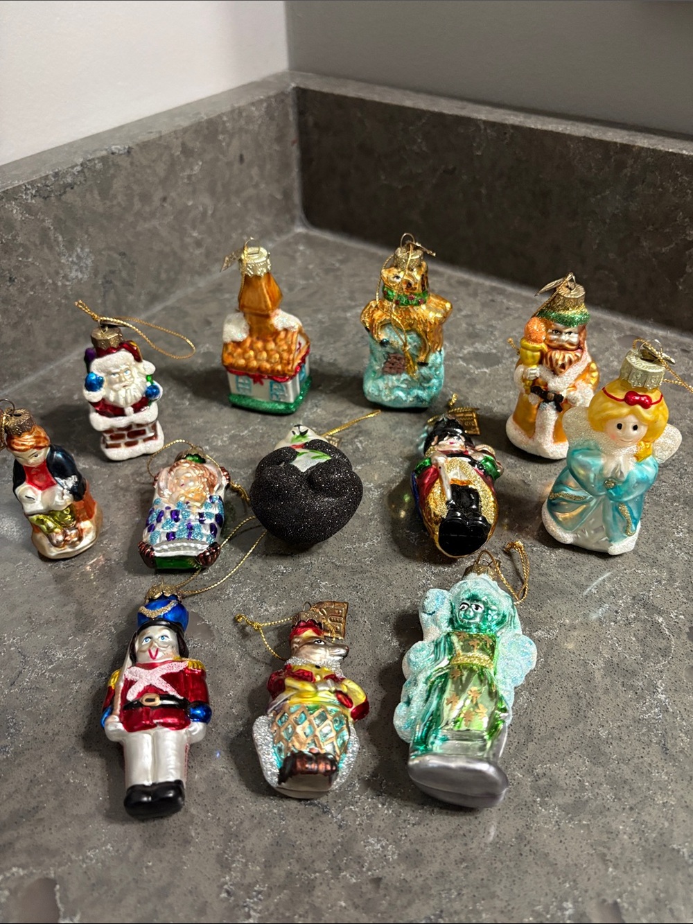 Vintage Thomas Pacconi Classics Holiday Glass Ornaments.